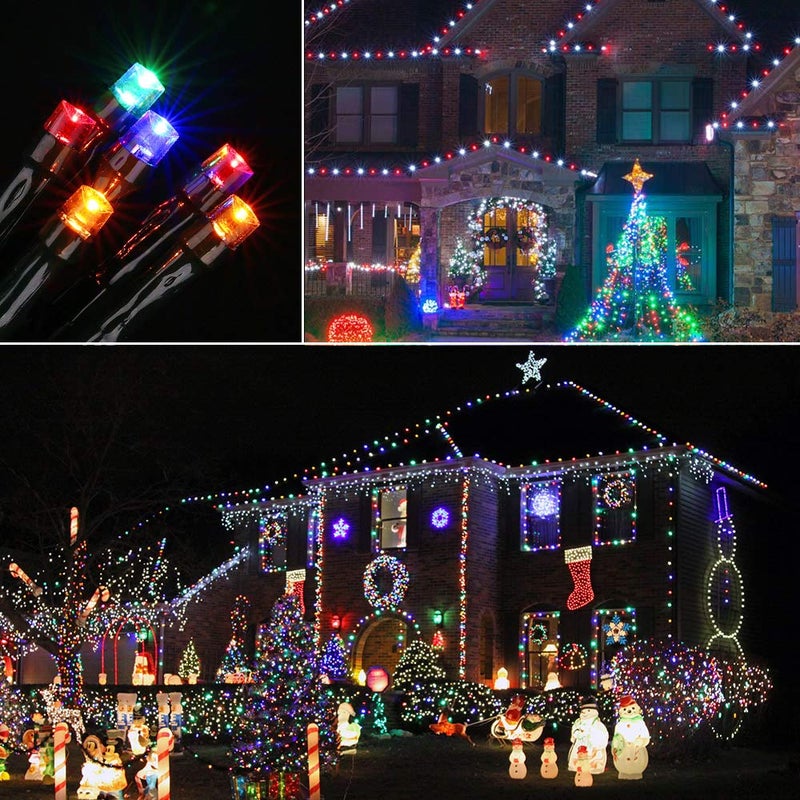 Toodour Solar Christmas Lights, 72ft 200 LED 8 Modes Outdoor Christmas String Lights, Waterproof Solar String Light for Xmas Tree, Fence, Holiday, Party, Balcony, Outdoo Xmas Decorations - Multicolor - Image 4